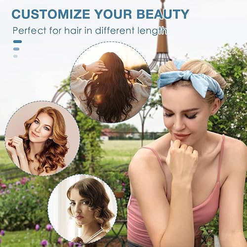 Miniatura 5 de AIDUCHO Diadema de barra rizadora sin calor, rizadores de pelo sin calor para cabello largo para dormir, 60 pulgadas durante la noche, sin calor,