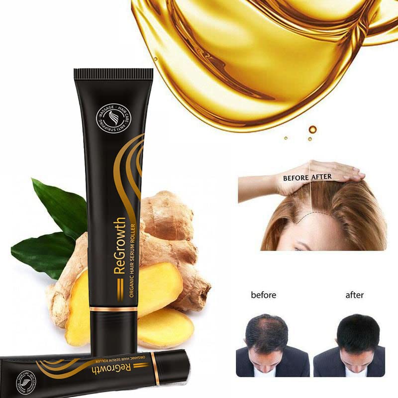 Buy UKKUER 4pcs Regrowth Organic Hair Serum Roller, Hair Growth Serum