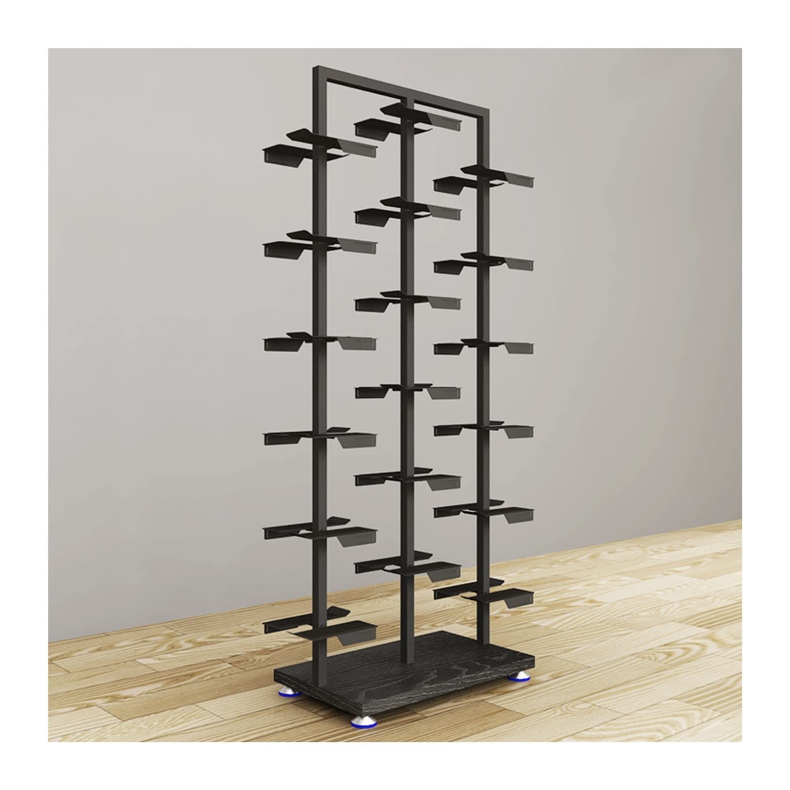 Étagère de rangement autonome pour baskets et chaussures de sport dans votre dressing ou magasin