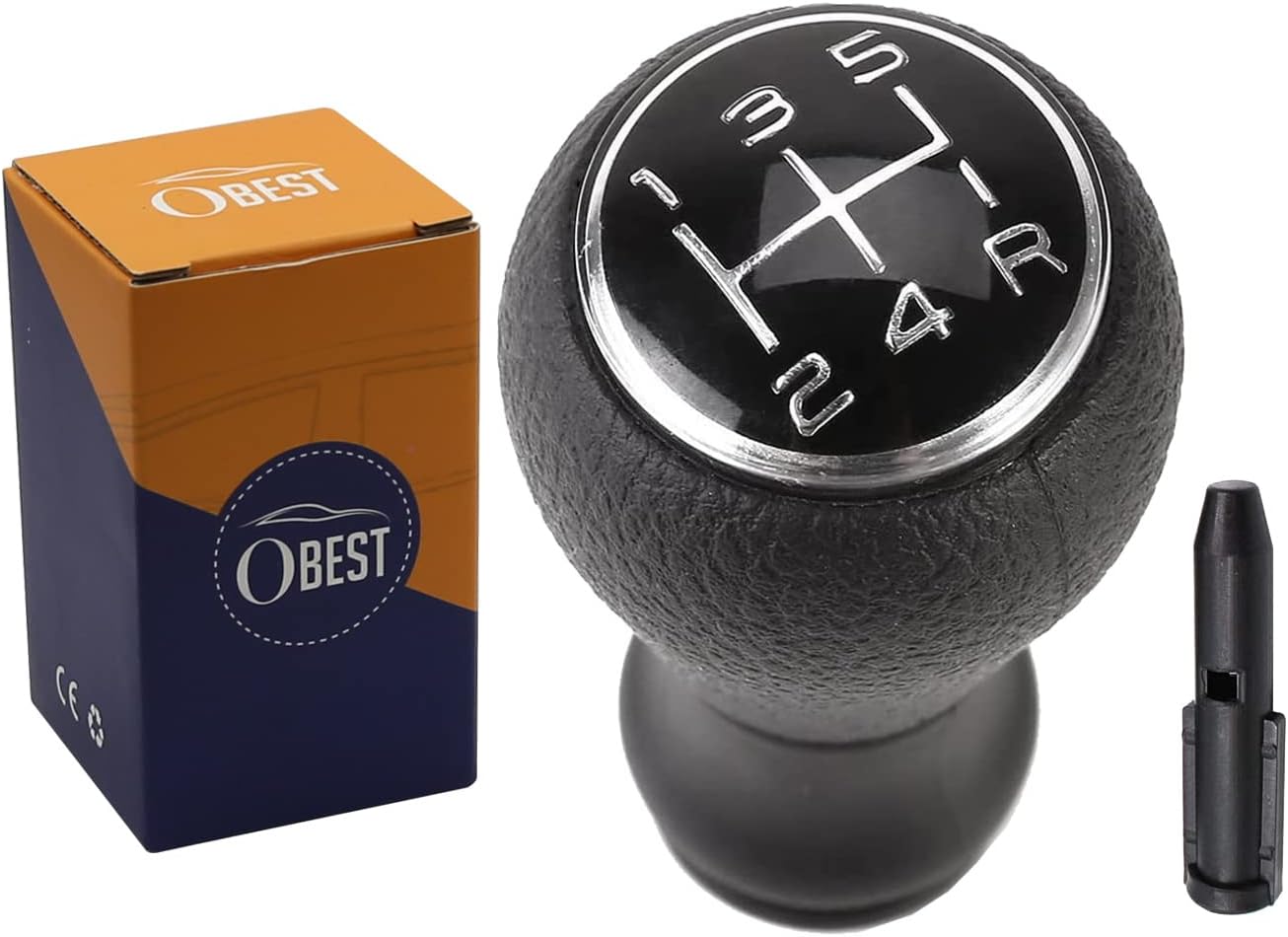 ZJEGO 5 Speed Manual Gear Shift Knob with Mounting Plastic Cone