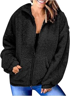 Strungten Womens Polar Fleece Slim Fit Winter Jacket Pattern Printed Casual Jacket Comfortable Heat Casual Coat Lightweight Basic Jacket High Performance Down Jacket for Women