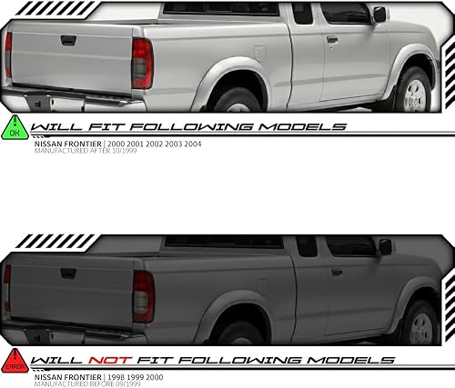 Miniatura 5 de EPIC LIGHTING Luces traseras halógenas de repuesto, color rojo humo, compatible con NISSAN 00-04 FRONTIER 2WD 4WD NI2818103 NI2819103 265547B425