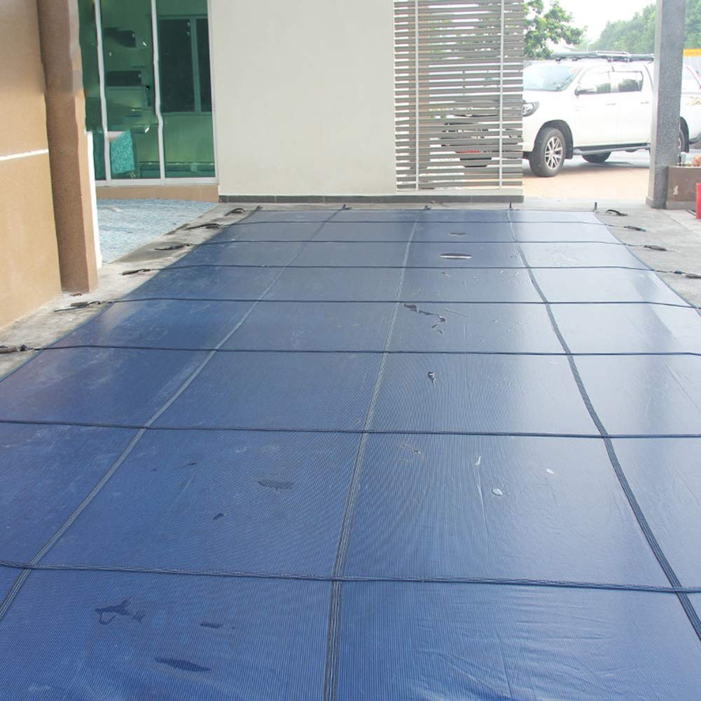 Cobertor Solar para Piscinas Cubiertas grandes para piscinas en el suelo, cubierta segura para piscinas con diseño de prevención de nieve en invierno, fácil instalación (incluye todo el hardware nece
