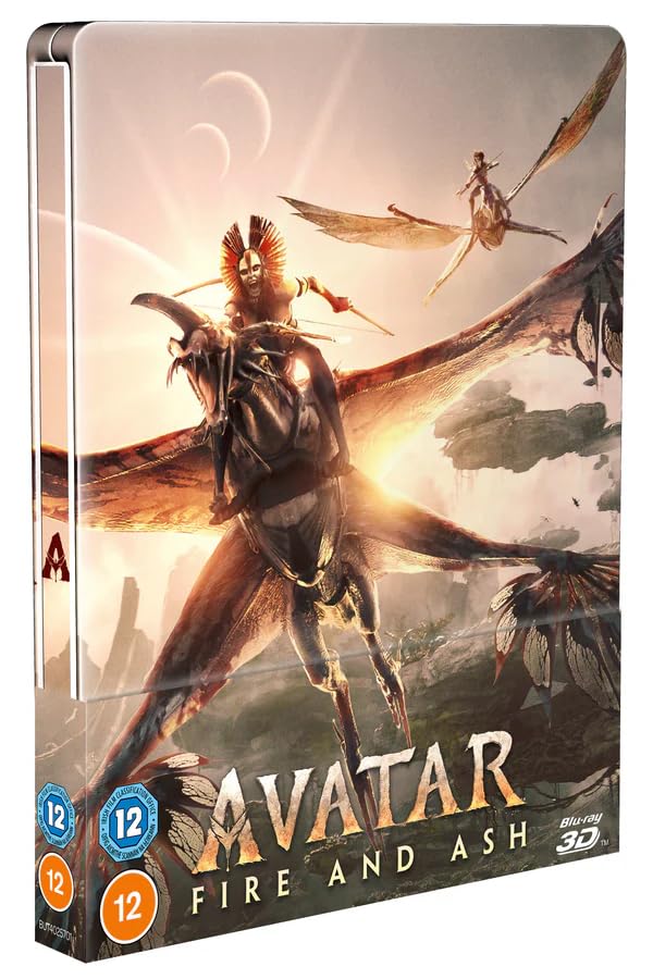 New Movie Avatar: Fire and Ash Limited Edition Steelbook - 3D + 4K UHD [Blu-Ray, Region Free]