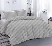 Vista 11 de Lujosa funda de edredón suave de 800 hilos, 100% algodón egipcio, tamaño Queen de gran tamaño (98 x 98 pulgadas), 1 funda de edredón con cierre