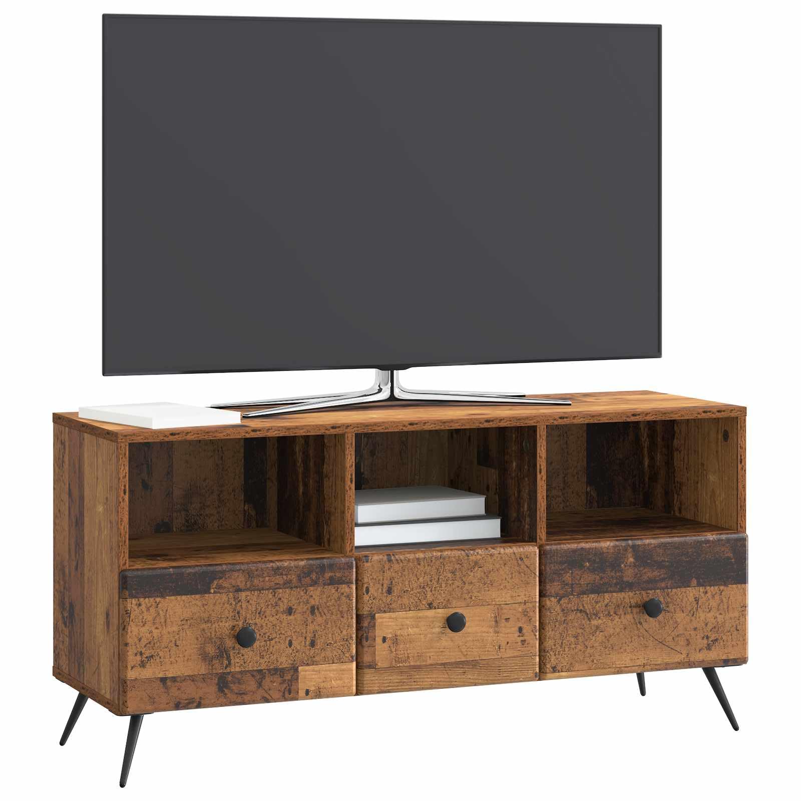 Szafka pod telewizor z drewna, 102 x 34,5 x 50 cm, drewno