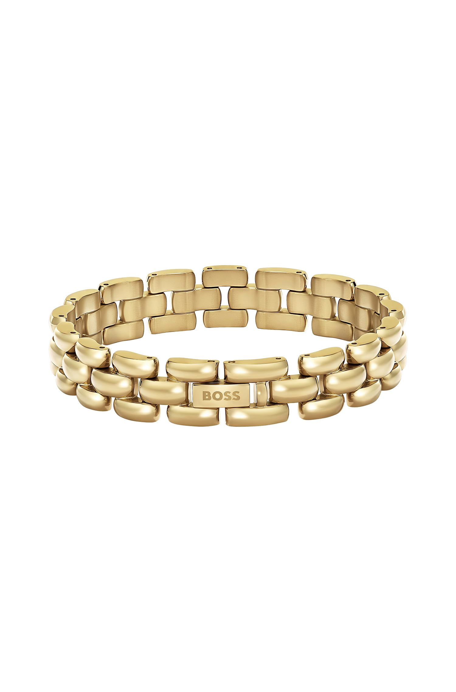 BOSS Women's Bold Metal Link Bracelet Shines in Warm Gold-Tone | Warm Gold-Tone