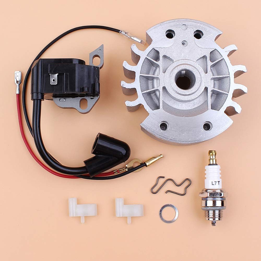 Kit per Candele di accensione con Filo Magnetico per Bobina di accensione per volano Compatibile con STIHL MS180 MS170 MS 18017017018 Motosega