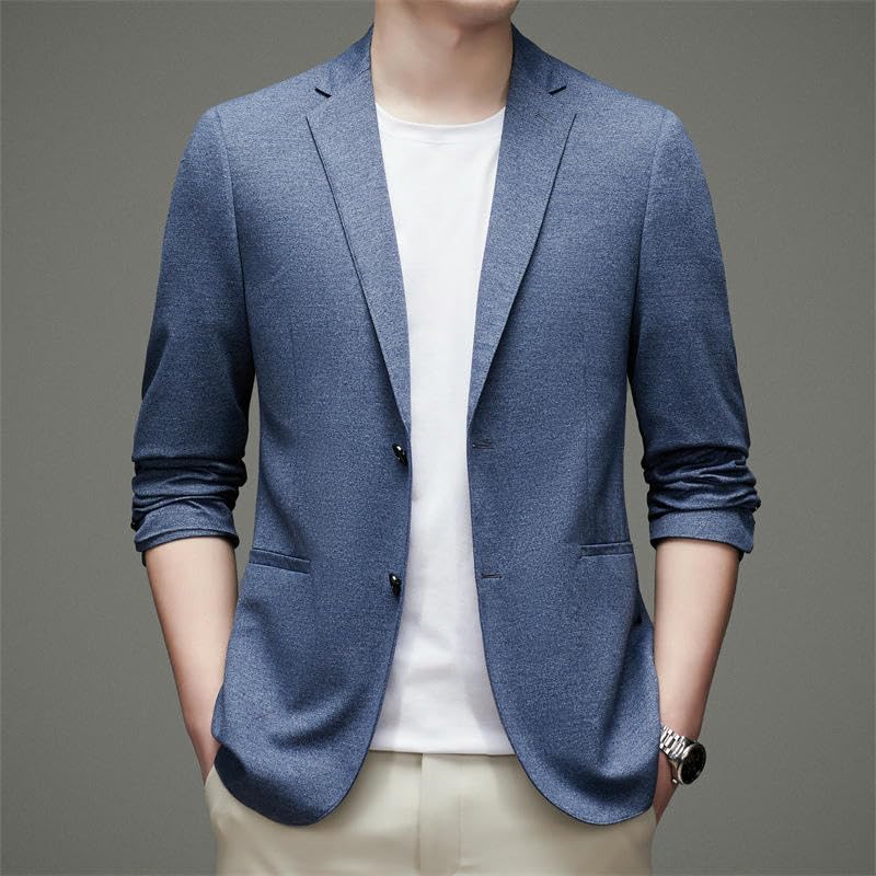 Blazer décontracté homme coupe ajustée veste automne mode masculine