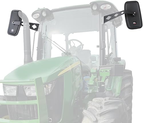 Miniatura 2 de KEMIMOTO Espejos laterales de tractor compatibles con John Deere serie 5000 y 6000 mejoraron la visibilidad y la seguridad mientras opera su tractor