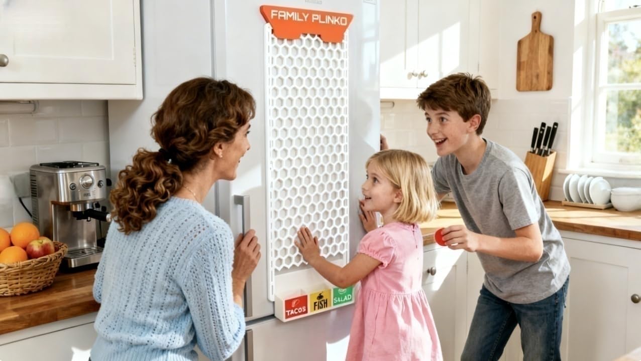 Plinko Board Game, Magnetic Fridge Magnet Drop Game for Kids & Families, Interactive Family Games - Image 3
