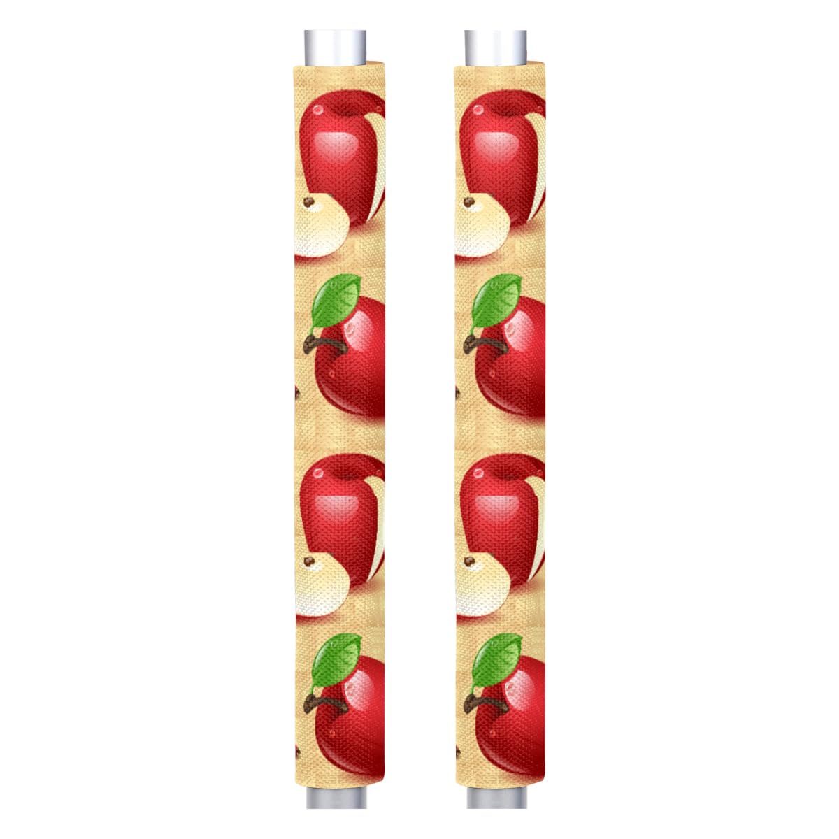 Pardick Refrigerator Door Handle Covers Set of 2 Delicious Apple Pattern Washable Dishwasher Mocrowave Fridge Oven Door Decor Handle Cover Keep Your Kitchen Appliance Clean from Food Stains