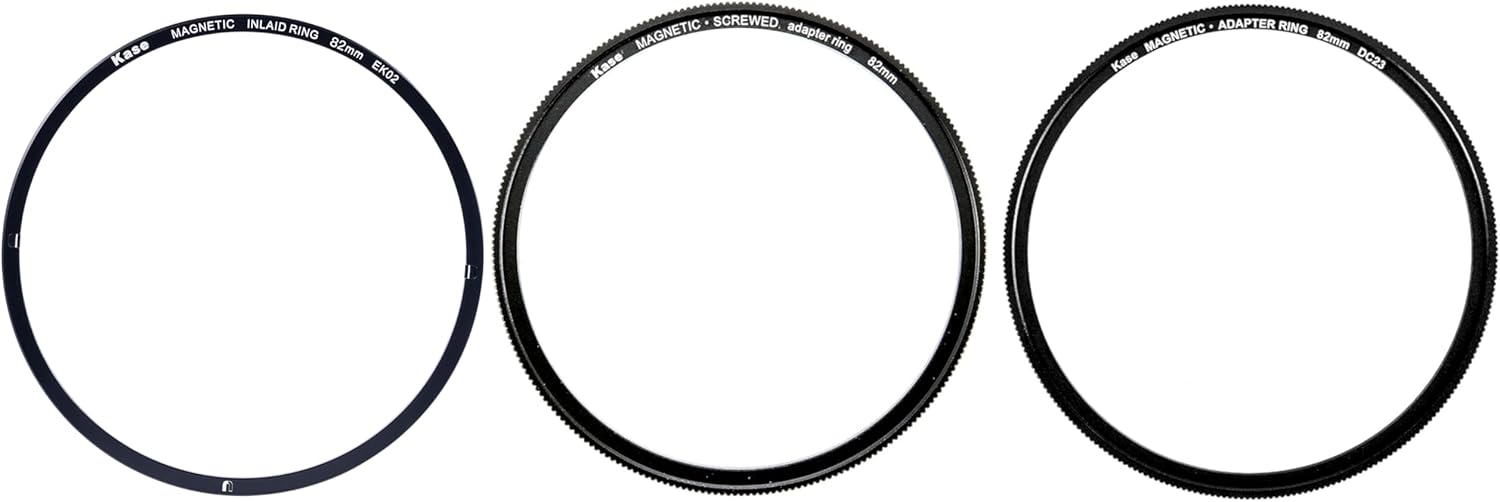Kase 77mm IDIY Inlaid Adapter Kit Converts Conventional Screw-in Filter to Magnetic