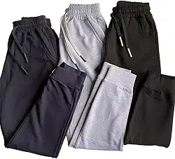 Calça Moletom Jogger Masculino, Moletom Premium Felpado, 2 Bolsos, Punho Canelado, Casual