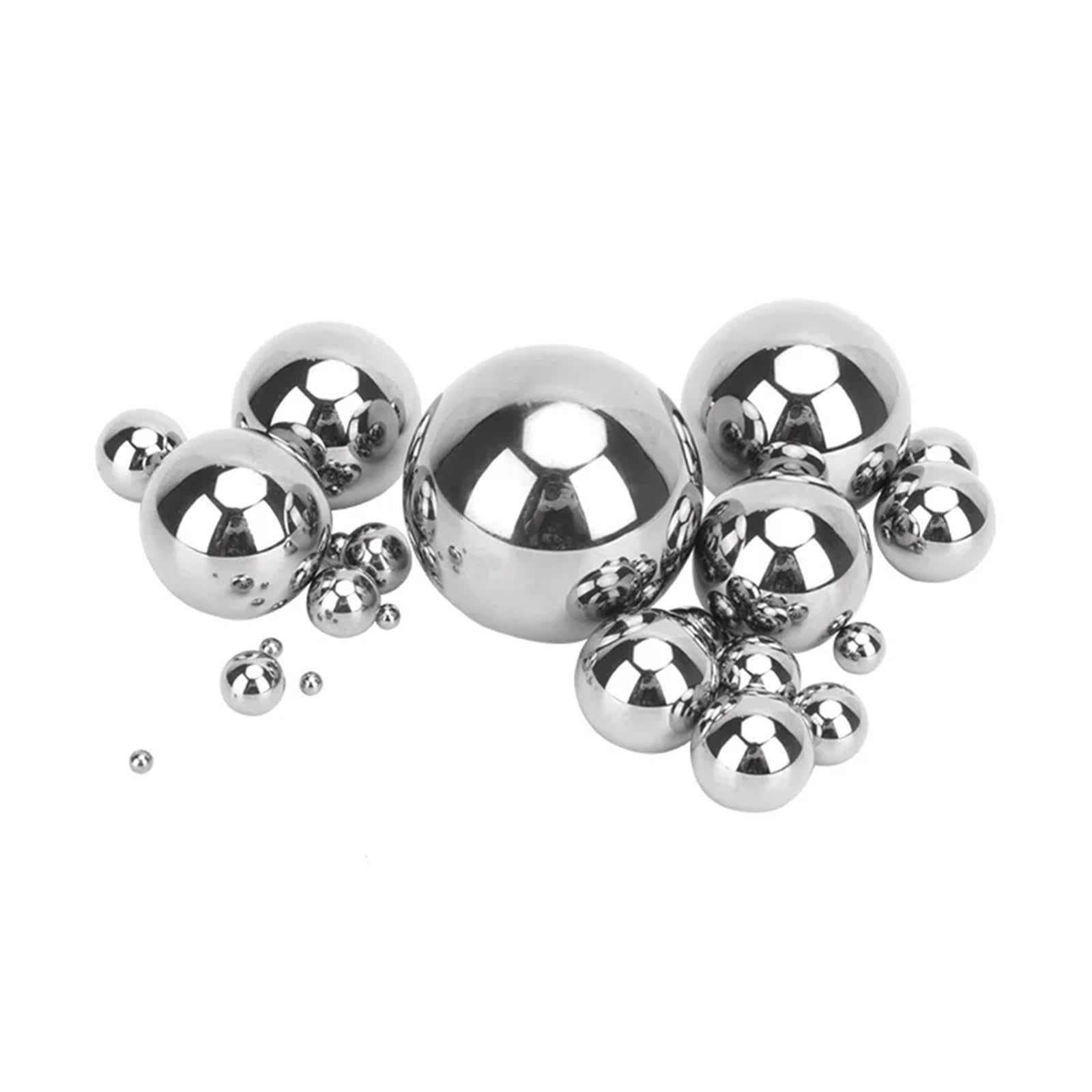 Assortiment de billes de roulement en acier, Lot de 2 billes lisses solides de haute précision de diamètre 21 mm, 22 mm, 23 mm, 24 mm, 25 mm - 30 mm, roulements à billes ronds en acier inoxydable 304(