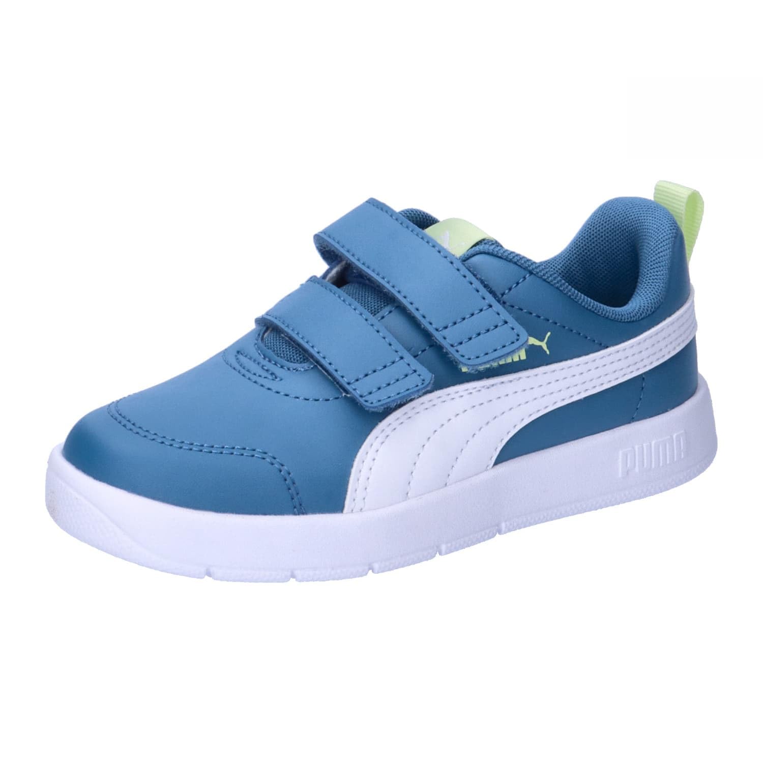Puma Unisex Kids COURTFLEX V3 V PS Sneaker, Blue Horizon-Puma White, 29 EU