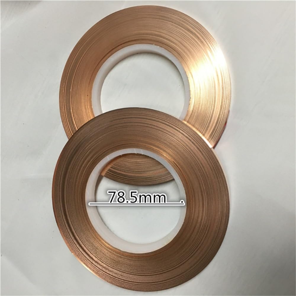 UGLYAF 1KG/Rotolo Puro T2 Rame Lamiera di Rame Cintura di Rame Cinghia di Rame 99.9% for L'accumulo di Energia Spot Saldatore di Rame Striscia di Saldatura(0.1X10mmx1KG)