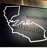 California State Bear Outline_ evo sti wrx srt4 sick funny race stance Vinyl Decal