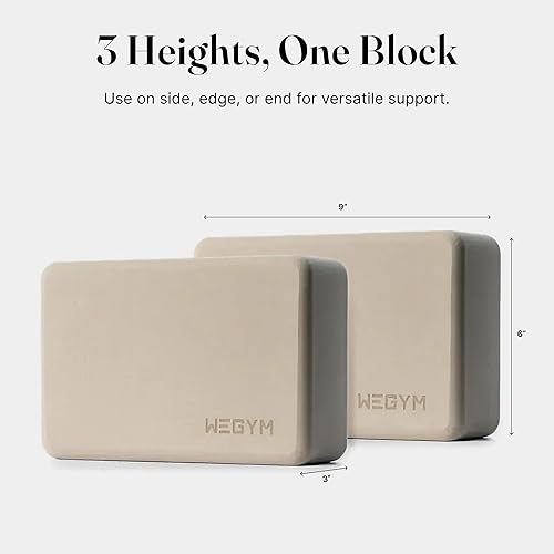 Miniatura 4 de WeGym Yoga blocks with Anti-Slip, Comfortable Grip, Sturdy Sides for Secure Workouts at Home, for Yoga, and Pilate Training