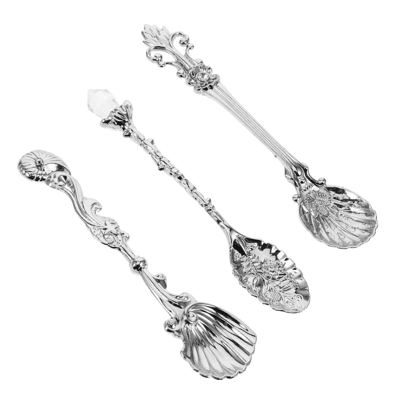 ABOOFAN 5 Sätze Vintage-Geschirr Schalenlöffel Esslöffel Europäischer Kaffeelöffel antiker Teelöffel cocktaillöffel teelöffel set sammlung Minilöffel für Desserts Honiglöffel