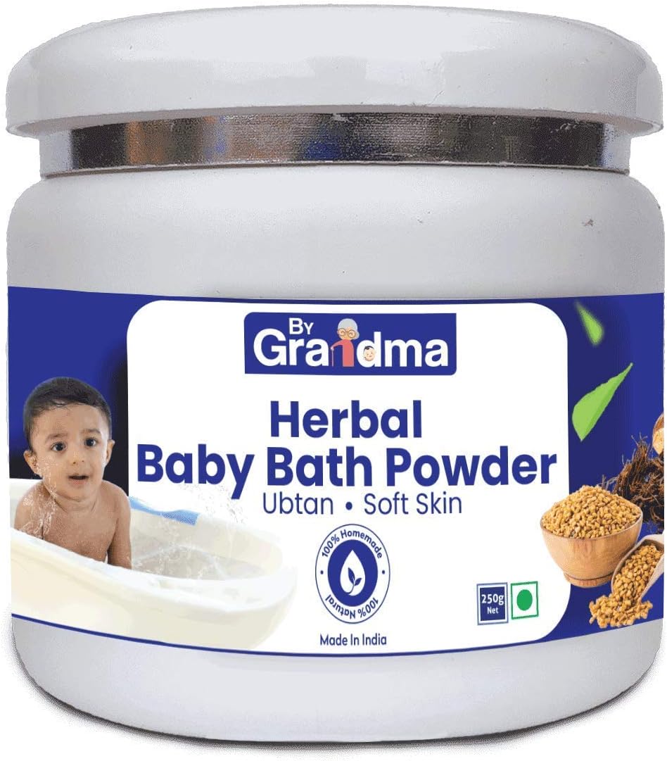 ByGrandma Homemade Herbal Baby Bath Powder Full Body Wash for Babies | Smooth Skin for Baby | Natural Body Wash for Baby | 250 Gram