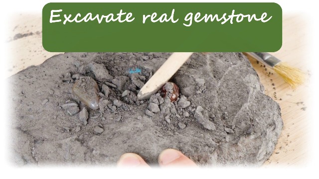 Amazon.com: LotFancy Gemstone Dig Kit, Excavate 20 Real Gems