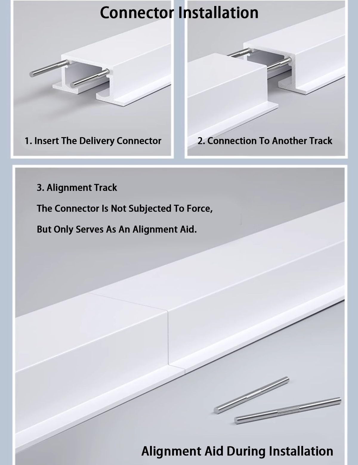 Rail Rideaux Plafond, Rideau Rail Rail de Tringle à Rideau Caché Montage au Plafond, Aluminium Rail à Rideau Encastrée