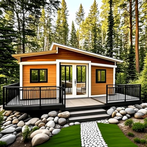 20ft Prefab Tiny Home for Sale,Expandable Tiny House with 2
