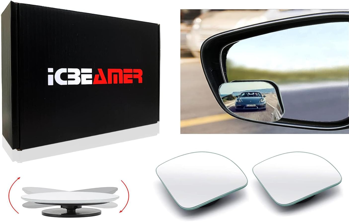 Car Rear View Mirror Hypersonic Car Side Mirror Auto Wide