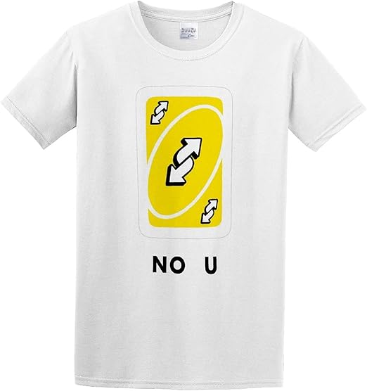 SaRueLsb Funny Uno Reverse Card Meme O Neck Men T ShirtWhite S :  Amazon.co.uk: Fashion