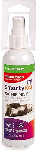 SmartyKat Spray de niebla de hierba gatera para gatos y gatitos, seguro para mascotas, 7 onzas líquidas