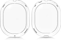 Vista 5 de kwmobile Fundas compatibles con Apple AirPods Max, 2 fundas protectoras para los oídos, transparente