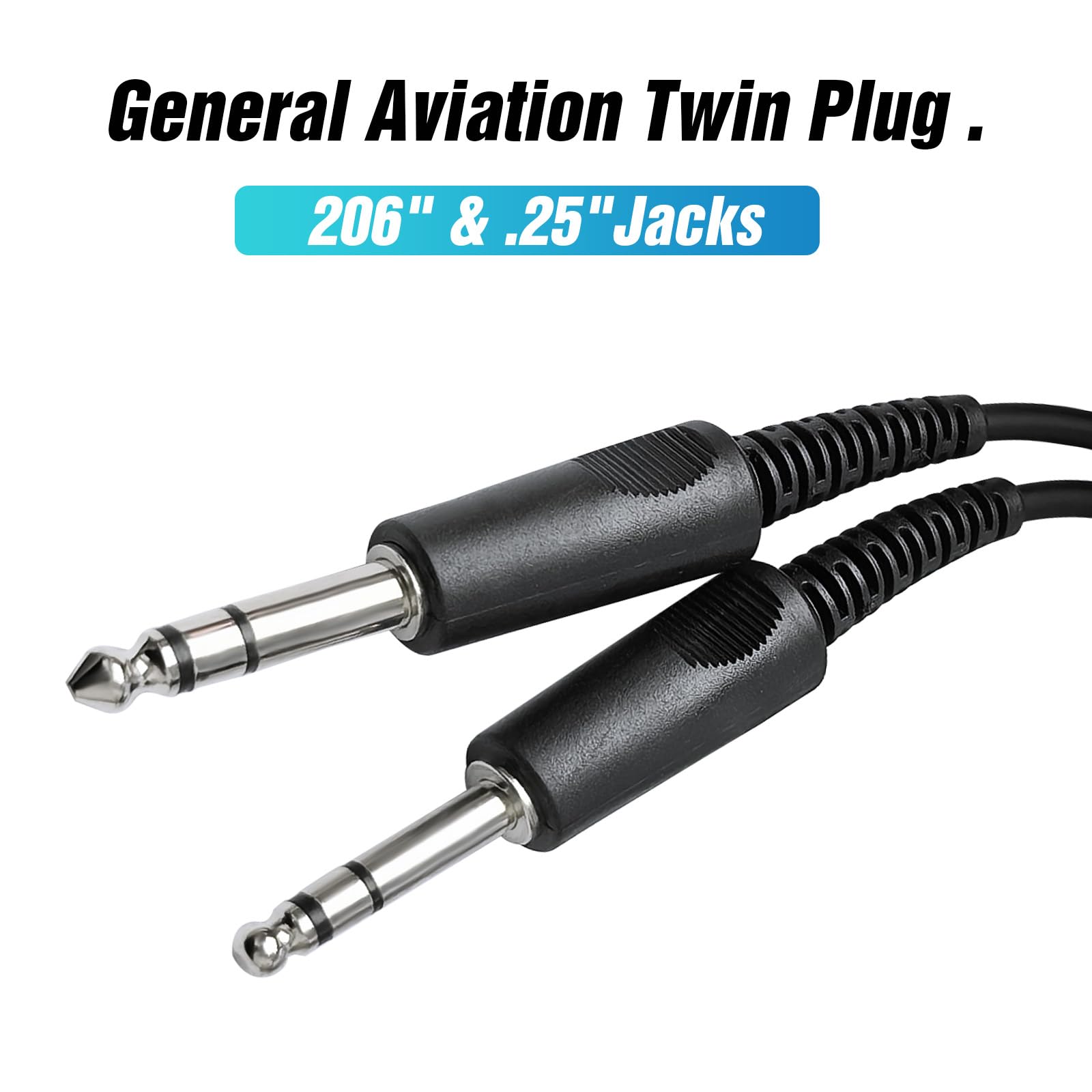 for Bose A20 A30 Headset Lemo 6Pin GA Dual Plugs Pilot Headphones
