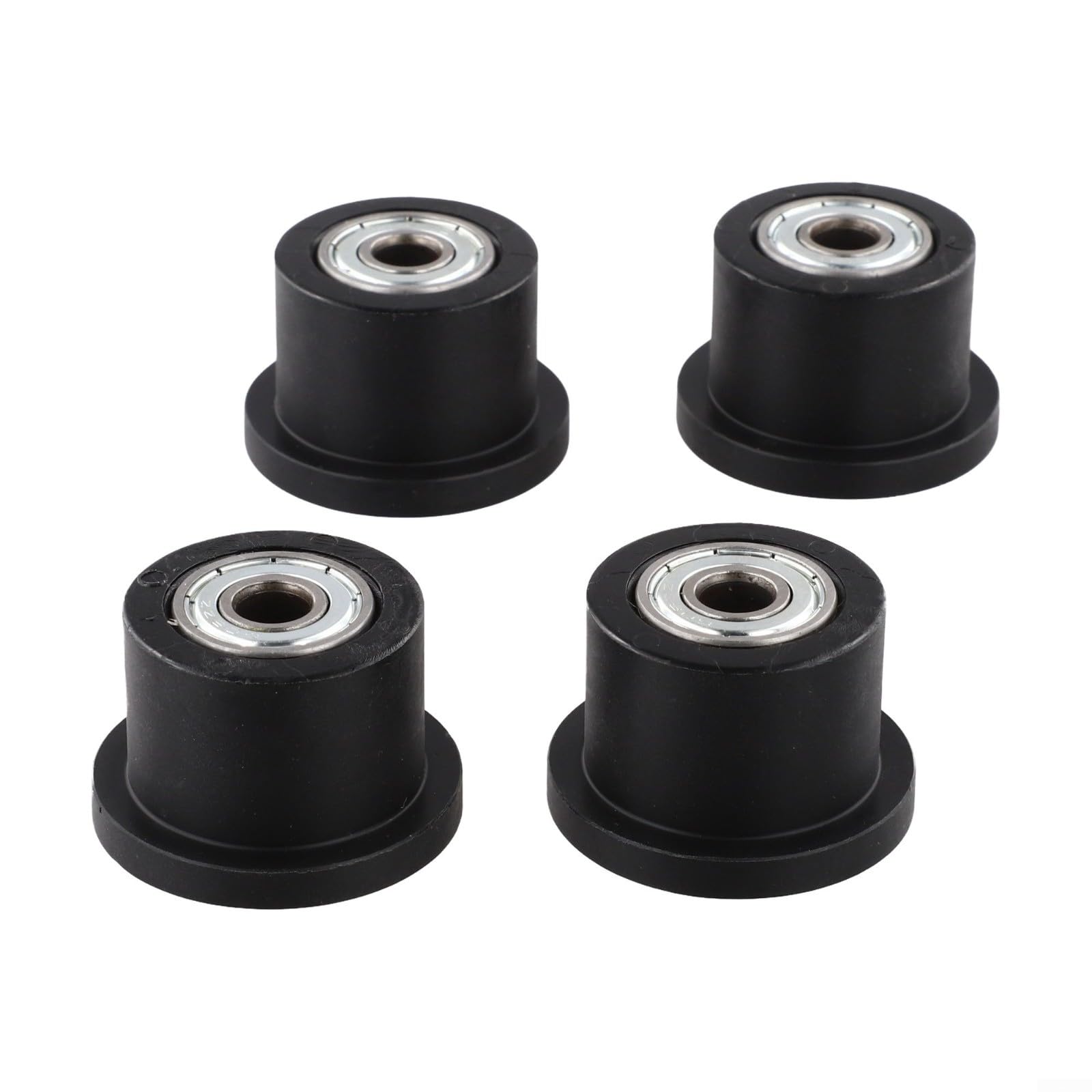 Paquete de 4 rodillos de repuesto para máquina de remo, ruedas de repuesto de nailon de 8 mm de apertura para remo de fitness, deslizamiento suave y silencioso, gimnasio, entrenamiento en