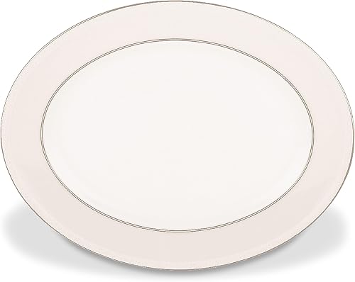 Kate Spade New York Cypress Point 13" Oval Serving Platter, 3.15 LB, White