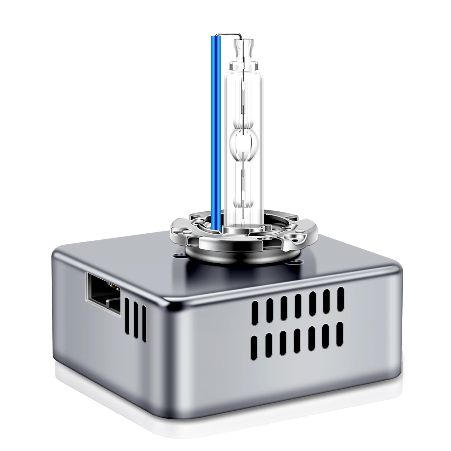 Lot de 1 ampoule xénon D5S 8000 K diamant lumière bleue HID 25 W lampe de phare avec base en métal