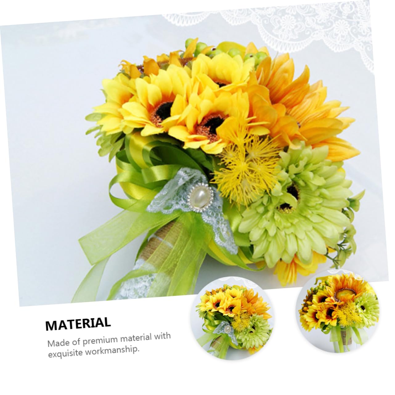 Hochzeit Bouquet Aus Kunstblumen Sonnenblumen Dekoration Für Party Hochzeitsdeko Langlebig Und Pflegeleicht