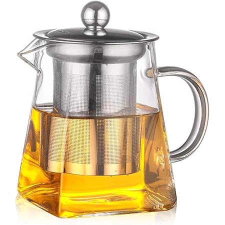 800ml Teteras De Cristal Borosilicato Para Te Infusiones 800ml Stntus Innovations Tetera Tetera De Cristal Con Filtro Da Acero Inoxidable Infusor De Te Tetera Vidrio Para Estufa Y Gas Servicio De Te