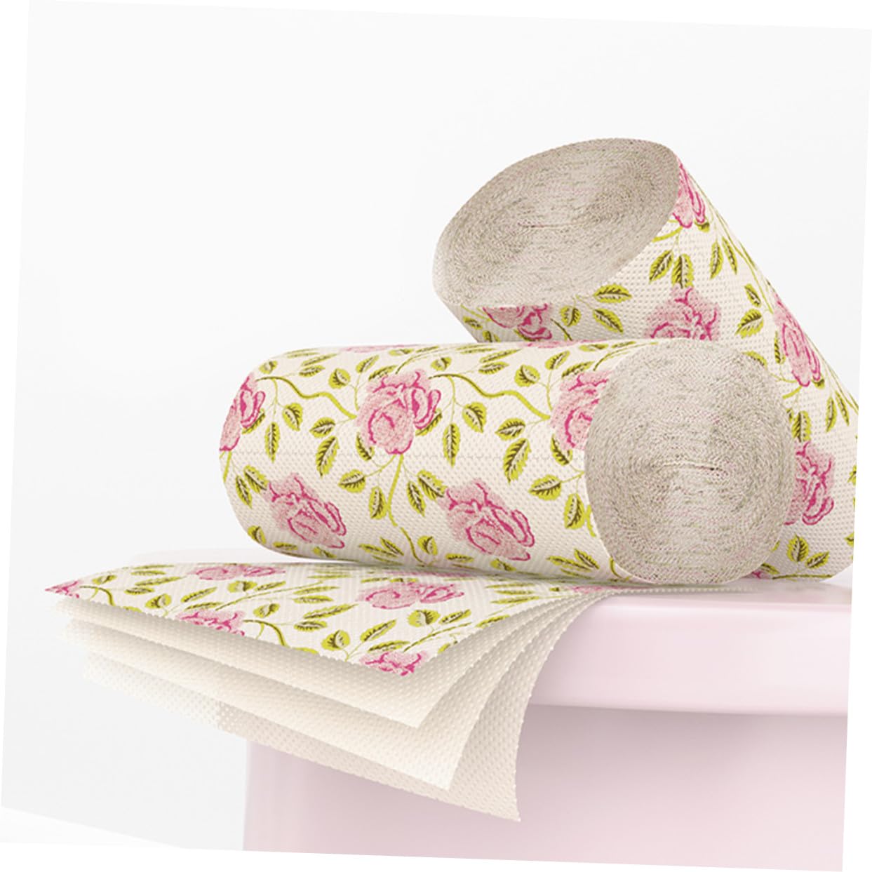 VALICLUD Carta Igienica in Polpa di Bamboo 10 Pezzi Morbida e Confortevole con Design Elegante a Rose per Uso Quotidiano e Ufficio
