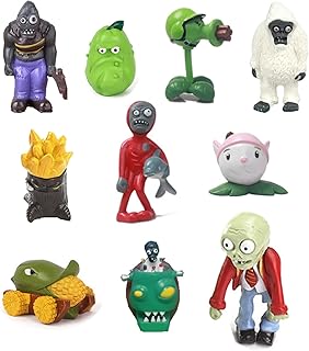 10PCS Plants PVZ Toys Set Action Figures Zombies PVZ PVC Toy New, Great Gifts for Kids and Fans, Birthday and Party
