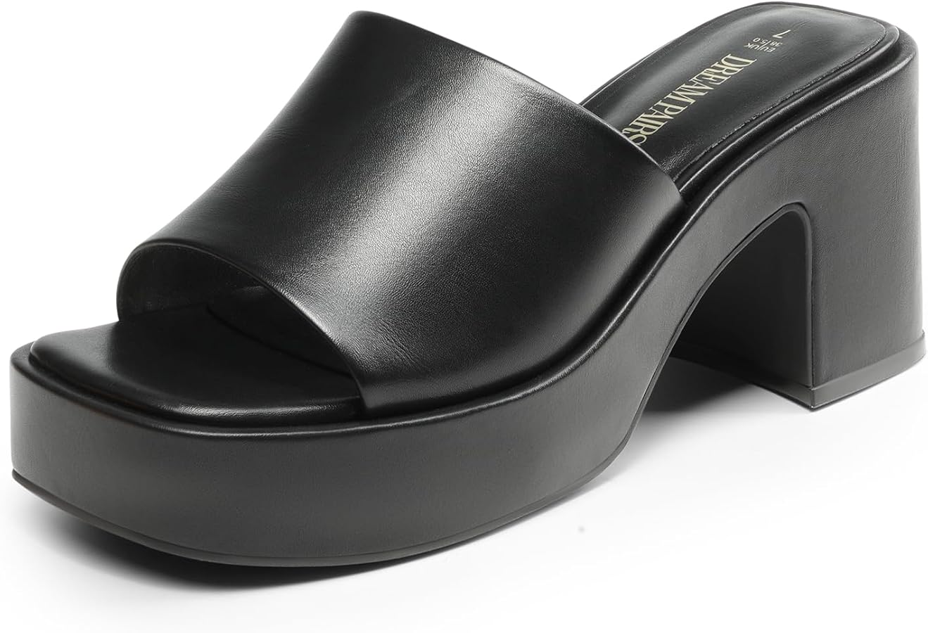 Amazon.com | DREAM PAIRS High Chunky Platform Heels for