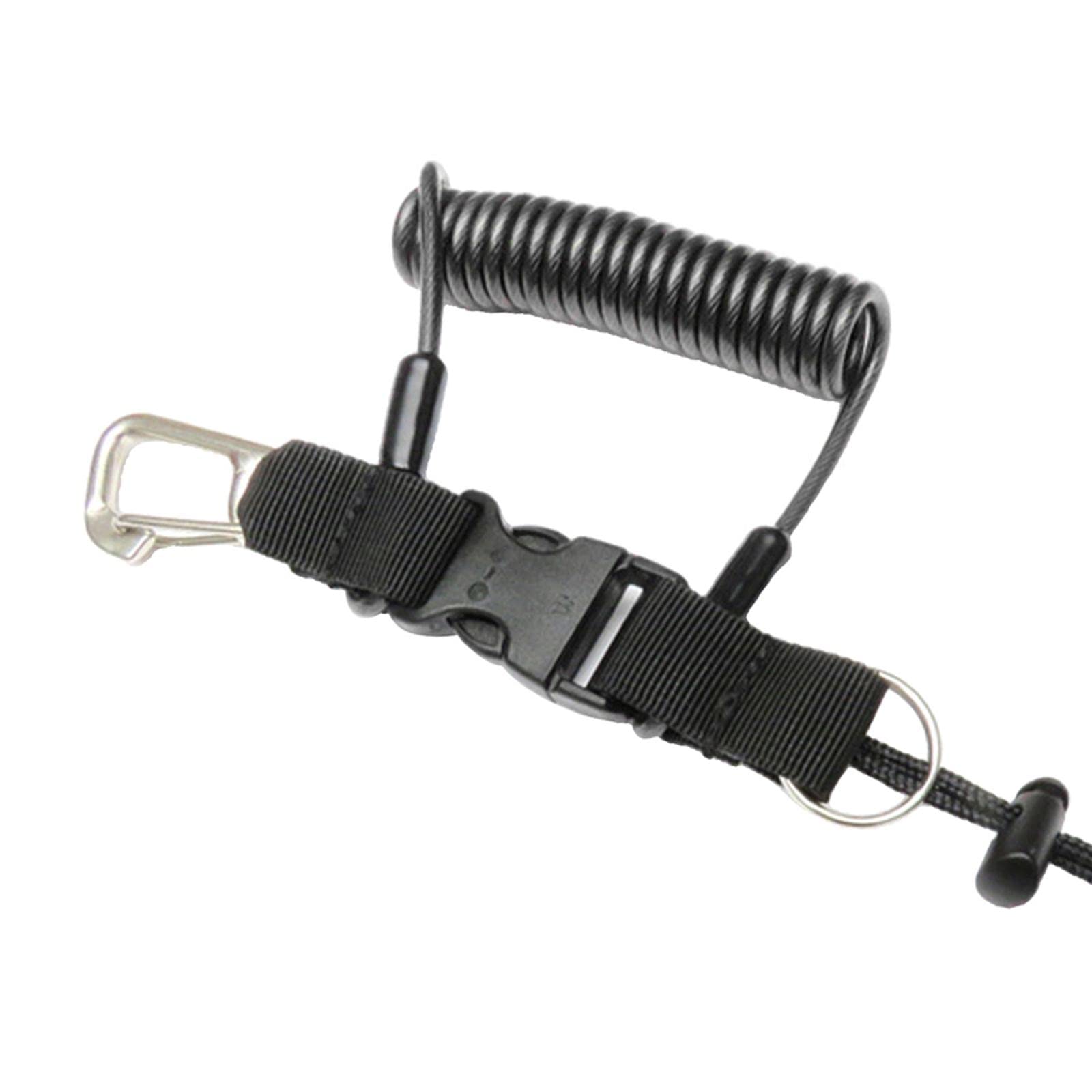 Cordón De Buceo Con Hebilla De Liberación Rápida - De Acero Inoxidable Y Nailon, Para Deportes Acuáticos Y Escalada (Azul)