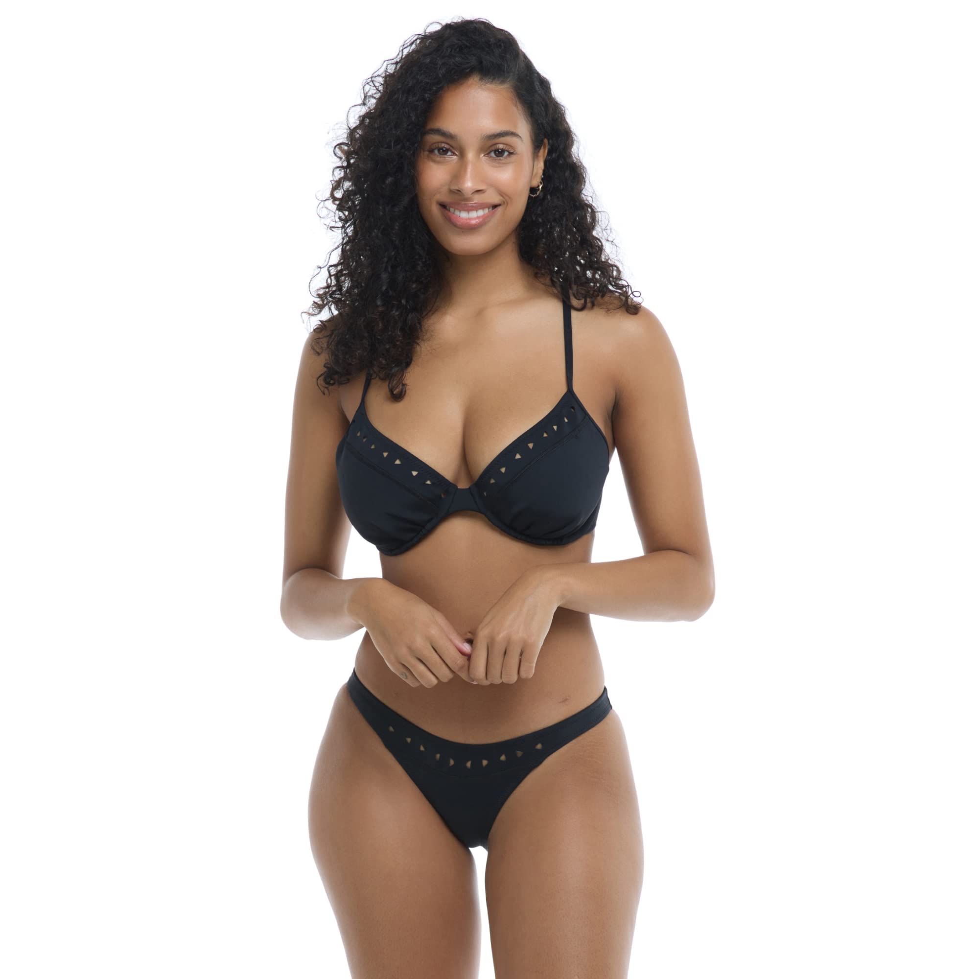 Body Glove Women's Standard Solo Underwire D, Dd, E, F Cup Bikini Top Swimsuit with Adjustable 2-Way Back Detail
