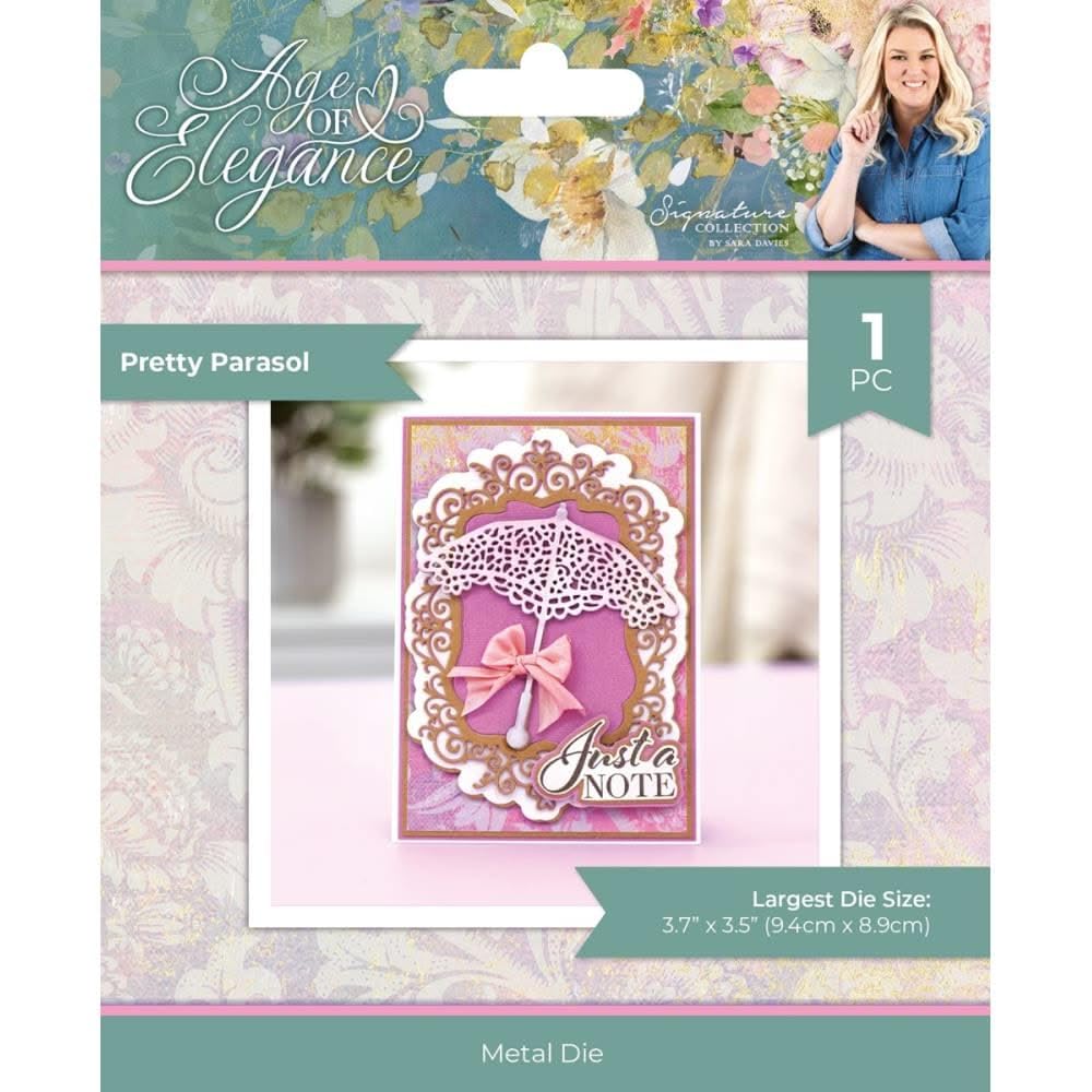 Sara Signature - Age of Elegance - Metal Die - Pretty Parasol by Crafters Companion