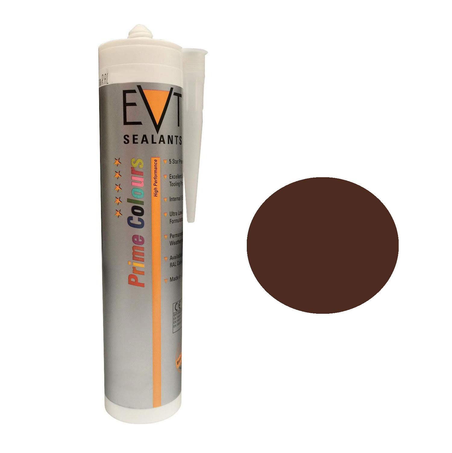 EVT Prime Colour - Silicone (RAL Coloured Silicones) (RAL 8016 Mahogany Brown)