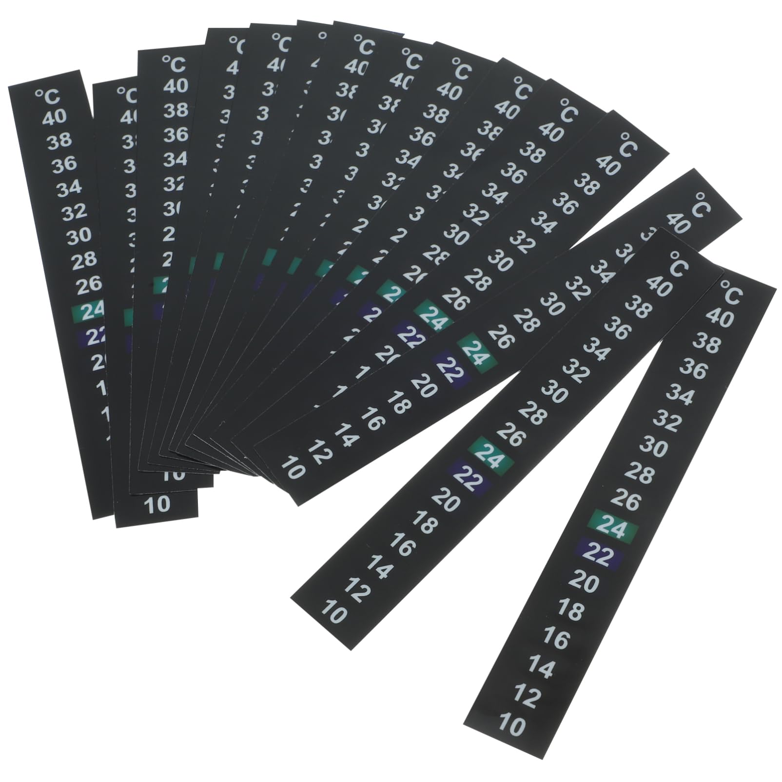 FRCOLOR 150 pegatinas con números para termómetro infantil, pegatinas por números, para puerto deportivo, pegatinas de rayas digitales, pegatinas para acuarios, termómetros, cinta especial para