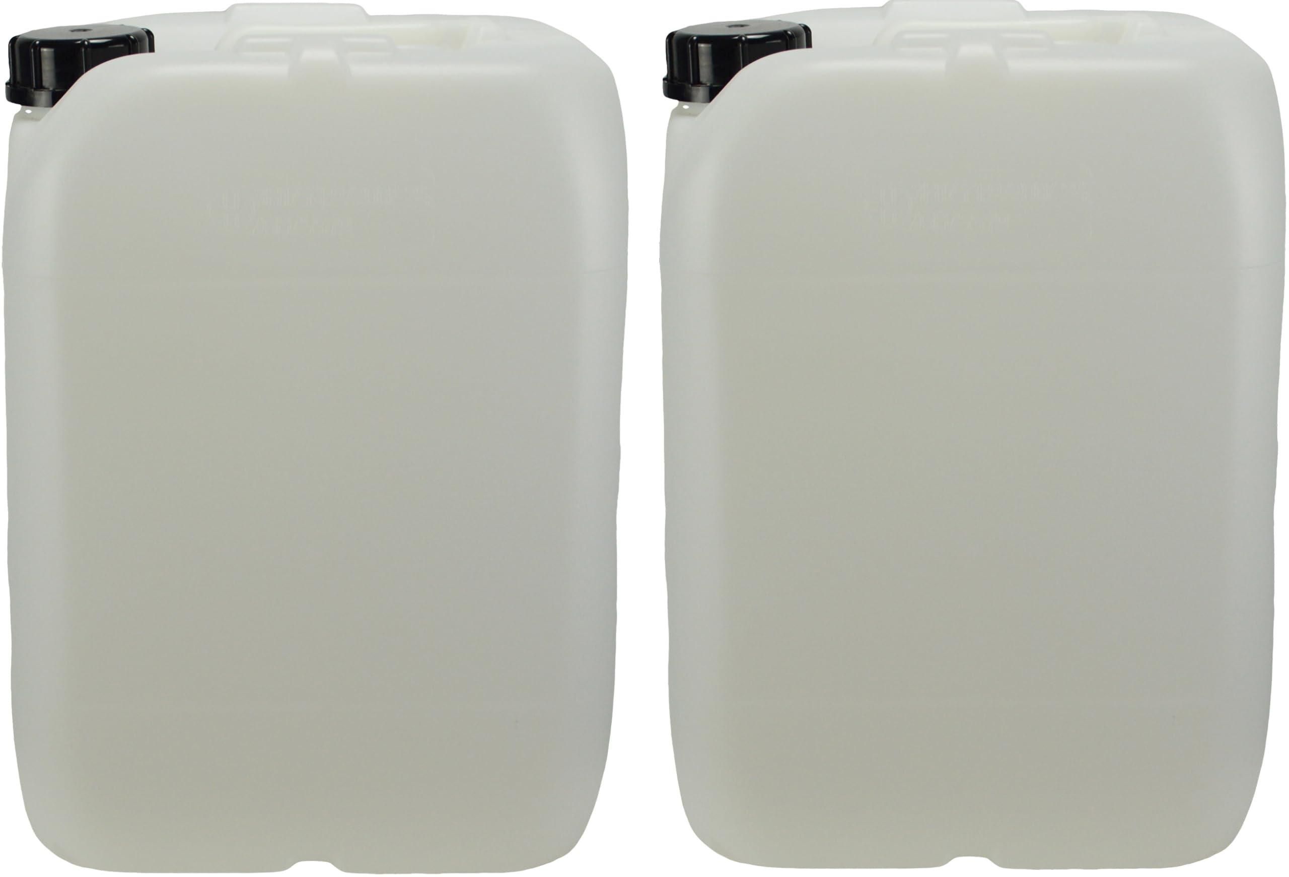 Itp Packaging Natural Plastic Water Storage Containers 20 Litre, Set Of 2, Tamper Evident Lids, Ideal For Camping, Caravanning, Boating, Water Storage & Transportation (Natural)