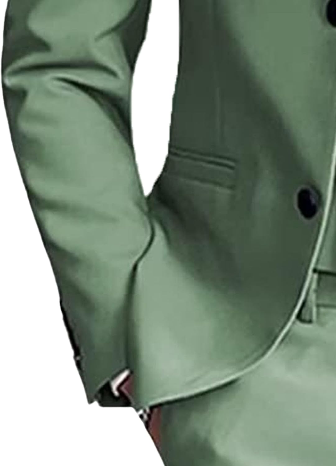 JEsilunmaMY Men's Solid Double Breasted Groom Suit Slim Fit 3 Piece Wedding Formal Suits Blazer Jacket Vest Pants for Prom