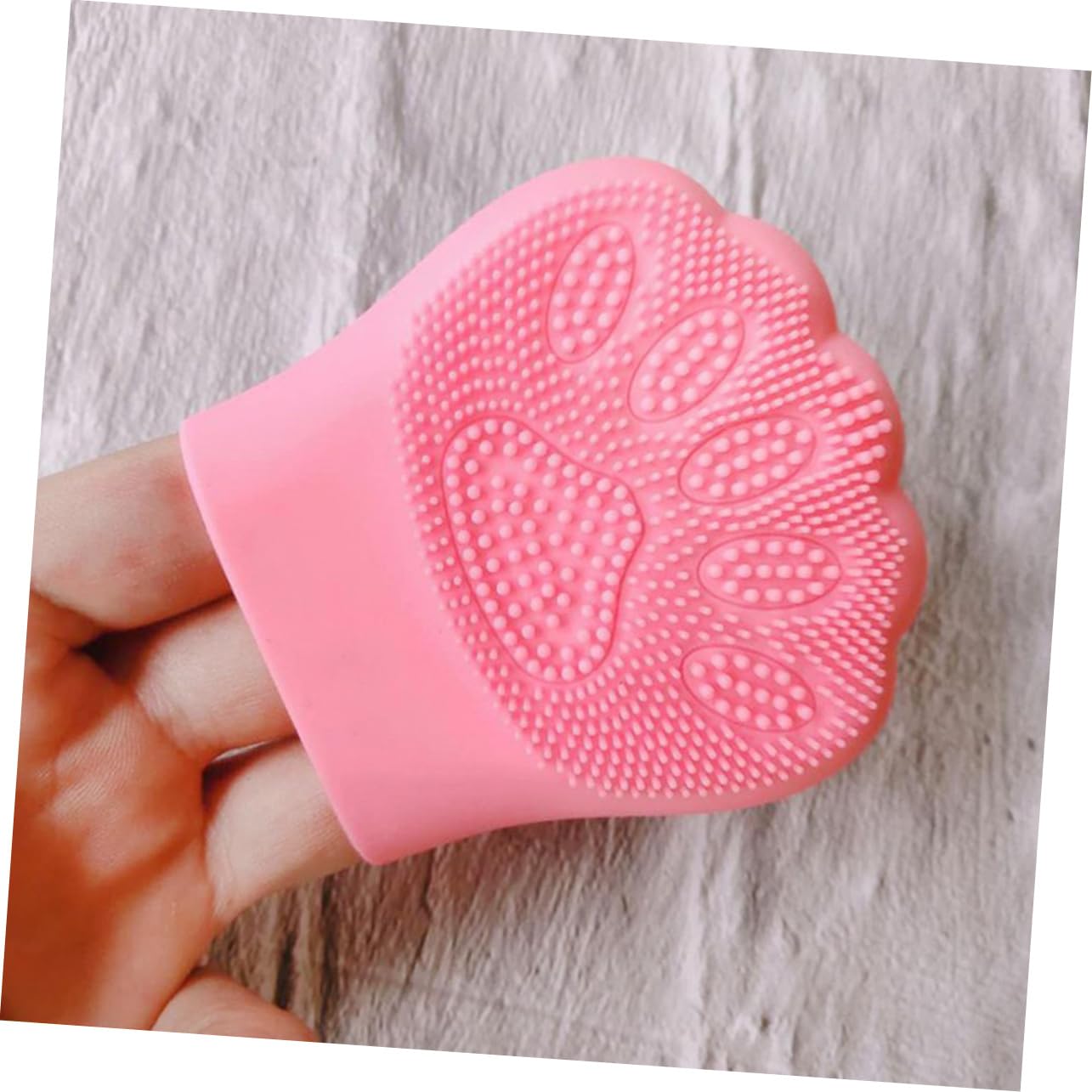 IWOWHERO Facial Brush Set 3pcs Silicone Handhold Cleansing Brush for Face Gentle Cleansing Scrubber Random Color