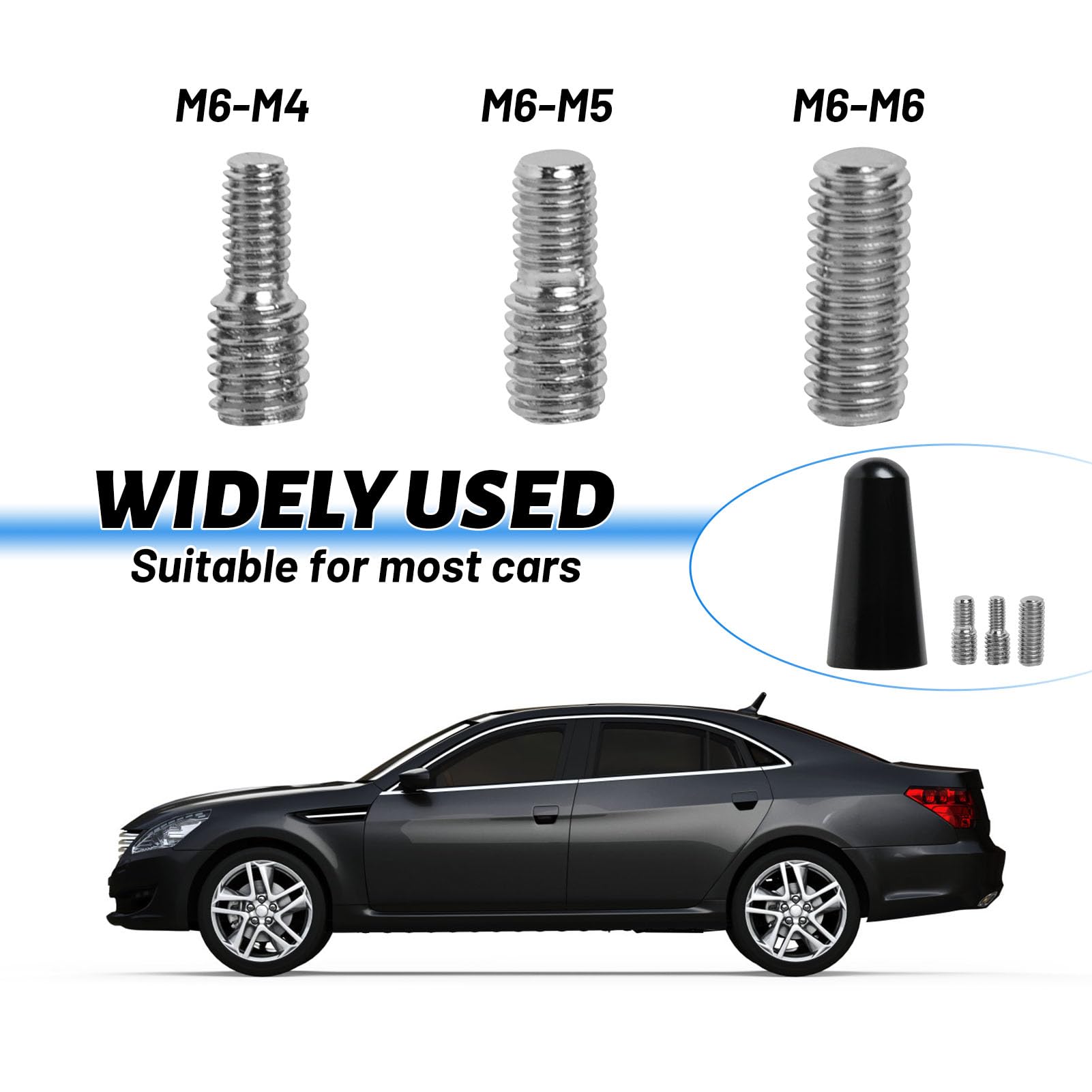 Antenna Dab Auto Amplificata Antenna DAB/DAB+ Per Auto DollaTek - Ricezione Digitale, Installazione Su Parabrezza Con Nastro 3M Indicatore Led Funzionamento - 4